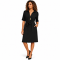 Women's Understated Midi Dress – Day-to-Evening Cut